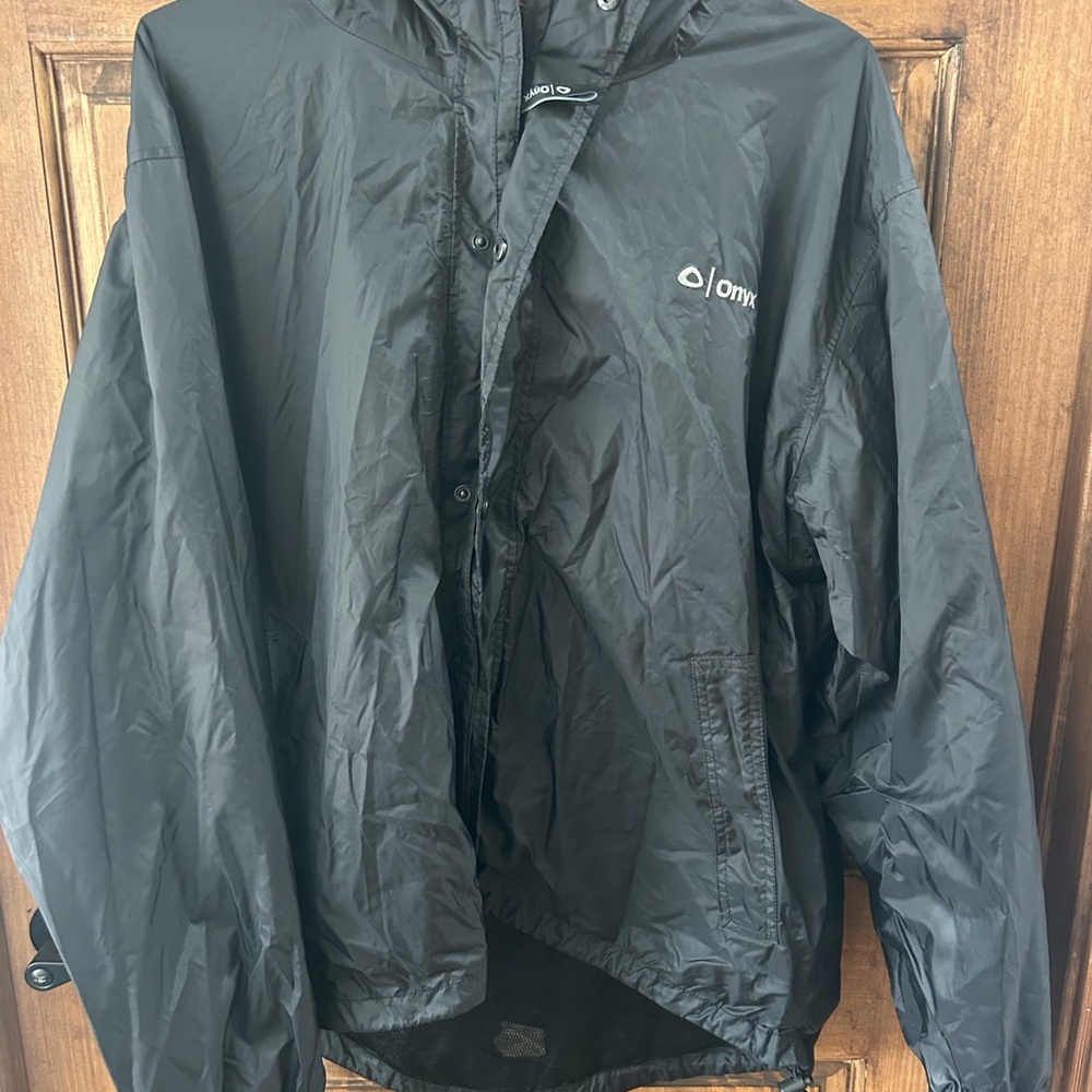 Onyx Black Windbreaker Jacket for Men